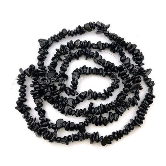 Ónix törmelékköves szál, kb. 85 cm