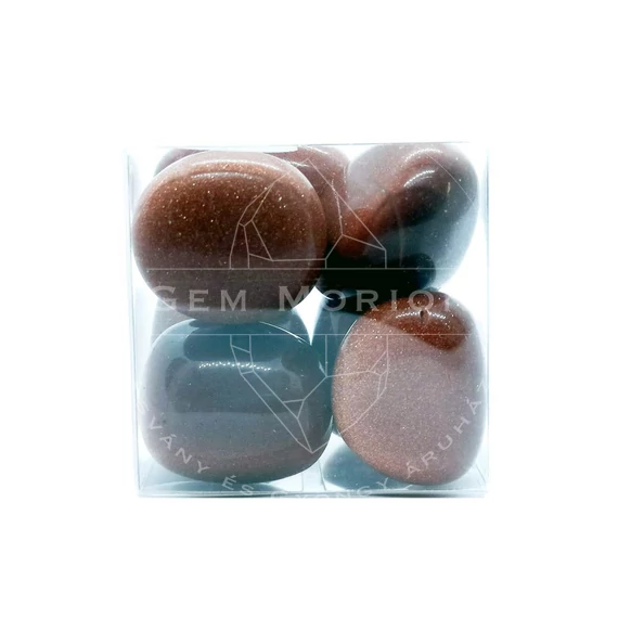 Barna szintetikus napkő dobozos marokkő (M) (100 g)