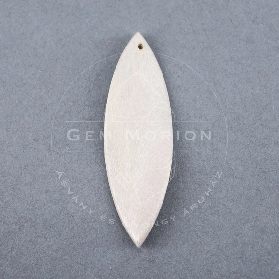 Fa (fehér) levél gyöngy, 50x15 mm (1 db)