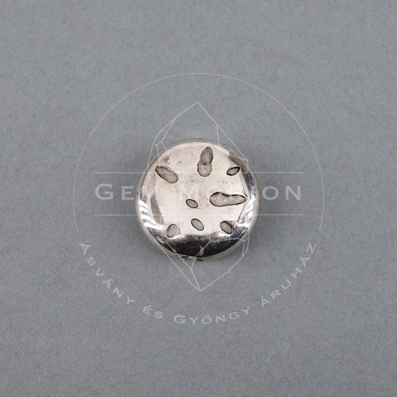 Műgyanta kerek, lapos, mintás gyöngy, 20 mm (1 db)