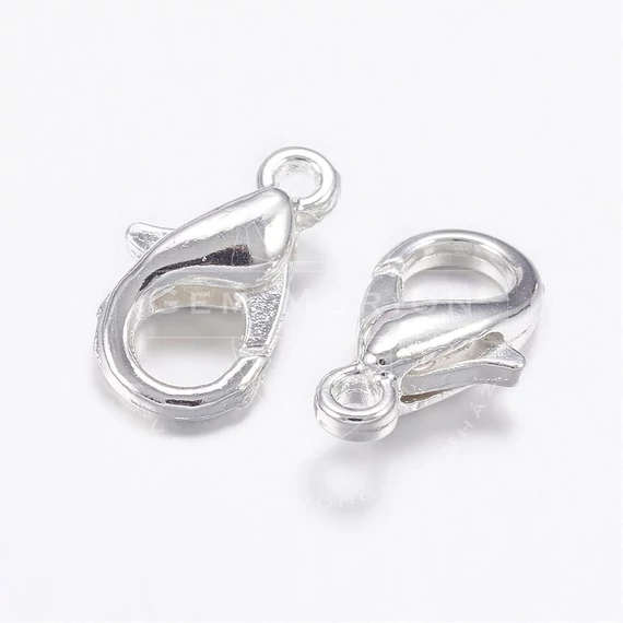 Karabiner (ezüst szín), 10 mm (25 db)