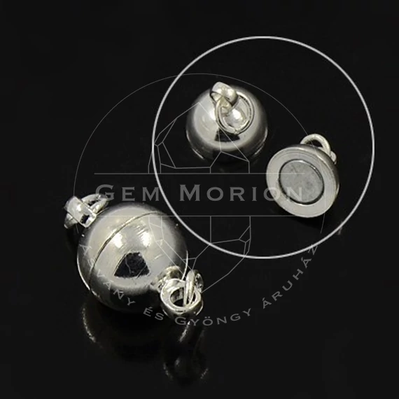 Mágneskapocs (ezüst szín), 8 mm (2 db)