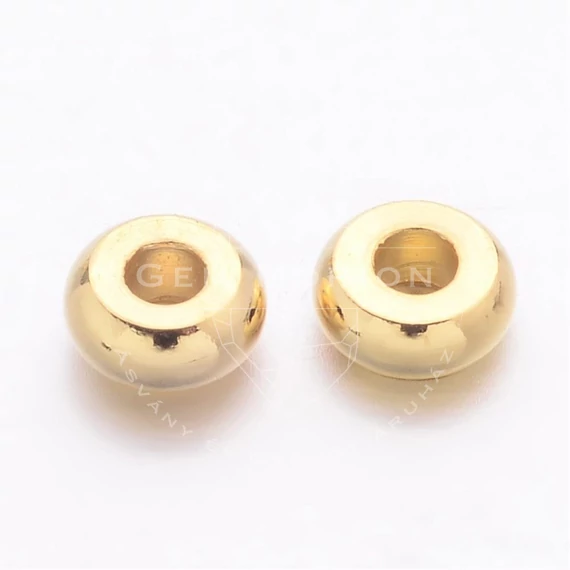 Kerek (arany szín) köztes dísz, 4 mm (50 db)