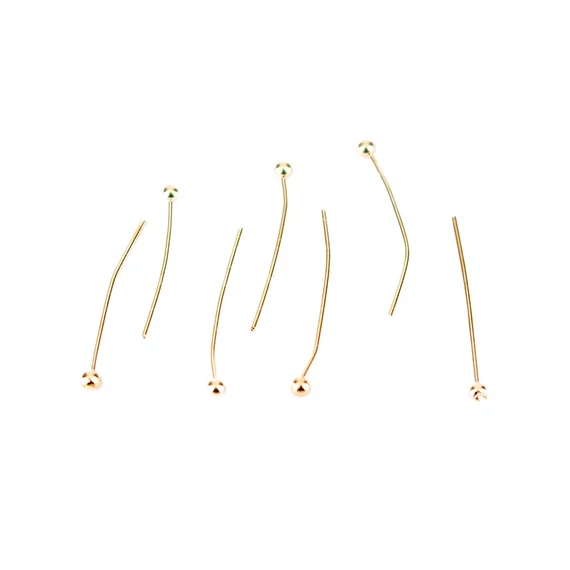 Szerelőpálca (rosegold szín) golyós véggel, 0,5x20 mm (kb. 100 db)