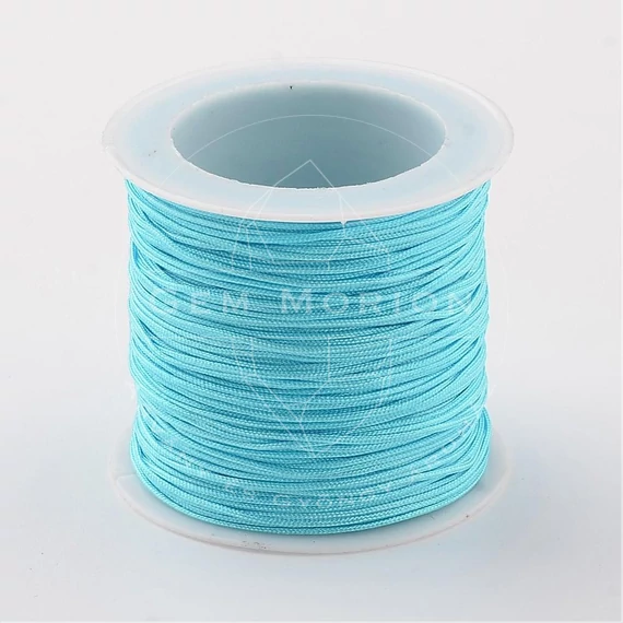 Műselyem szál (égkék) tekercsben, 0,8 mm, kb. 30 m