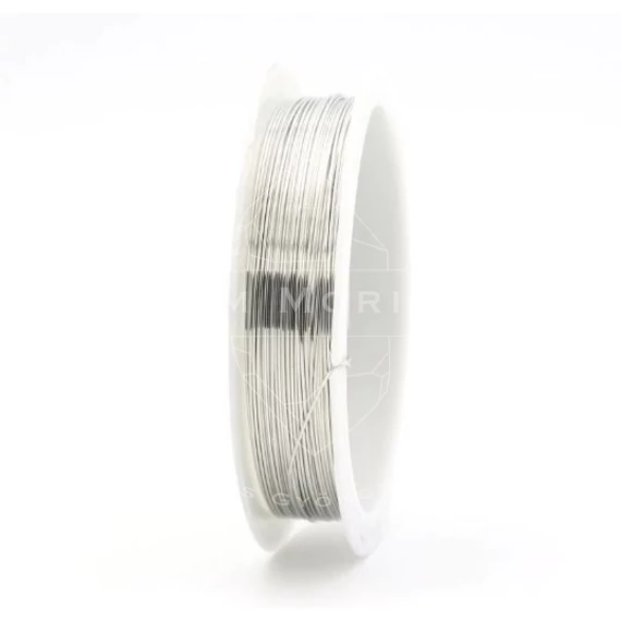 Szerelődrót (ezüst szín) tekercsben, 0,8 mm, kb. 3 m