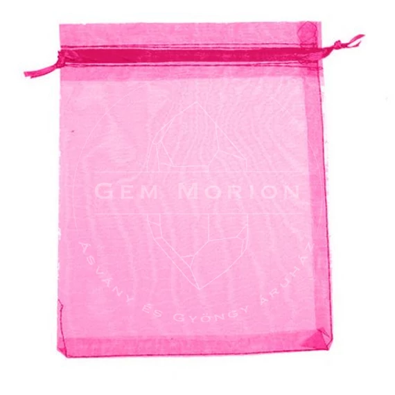 Tüll tasak (10), kb. 10x12 cm, pink (10 db)