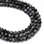 Hópehely obszidián golyós szál, 6 mm, kb. 38 cm