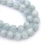 Akvamarin golyós szál, 6 mm, kb. 38 cm