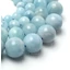 Akvamarin golyós szál, 10 mm, kb. 39 cm