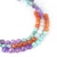 Ametiszt, akvamarin, aventurin, amazonit, multi lapcsiszolt szál, 5-6 mm, kb. 38 cm