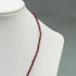 Kép 3/3 - Gránát, fazettált, 2,5 mm, kapcsos nyaklánc, 40+5 cm