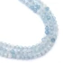 Kép 1/2 - Akvamarin fazettált golyós szál, 3,5 mm, kb. 38 cm