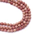 Kép 1/2 - Rodonit golyós szál, fazettált 4 mm, kb. 38 cm