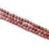 Kép 2/2 - Rodonit golyós szál, fazettált 4 mm, kb. 38 cm
