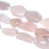 Kép 2/3 - Rózsakvarc amorf szál, lapcsiszolt, 25-35 mm, kb. 15 cm