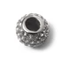 Kép 2/2 - Nemesacél hordó forma, köves köztes dísz, kb. 10x8 mm (1 db)