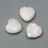 Kép 2/2 - Holdkő szív gyöngy, fazettált, 12 mm
