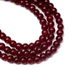 Kép 1/2 - Roppantott kristály (bordó) golyós szál, 4 mm, kb. 38 cm