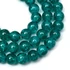 Kép 1/2 - Roppantott kristály (tengerzöld) golyós szál, 8 mm, kb. 38 cm