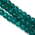 Kép 2/2 - Roppantott kristály (tengerzöld) golyós szál, 8 mm, kb. 38 cm