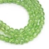 Kép 1/2 - Roppantott kristály (zöld) golyós szál, 4 mm, kb. 38 cm