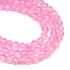 Kép 1/2 - Roppantott kristály (rózsaszín) golyós szál, 4 mm, kb. 38 cm