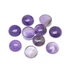 Kép 3/4 - Ametiszt cabochon kő, 8x3,5 mm (2 db)