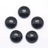 Kép 2/2 - Fekete achát cabochon kő, 8x3,5 mm (2 db)