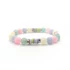 Kép 2/2 - Jade multicolor polimeres gumis karkötő, 8 mm