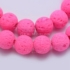 Kép 2/3 - Lávakő (pink) szintetikus golyós szál, 8 mm, kb. 39 cm