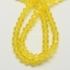 Kép 2/2 - Kristály (citromsárga) fazettált button szál, 10 mm, kb. 20 cm
