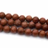 Kép 2/2 - Napkő golyós szál, barna, szintetikus, 10 mm, kb. 38 cm