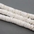 Kép 2/2 - Gyöngyház (fehér) korong gyöngy, 10 mm, kb. 60 cm