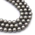 Kép 1/2 - Shell pearl (szürke) matt golyós szál, 8 mm, kb. 39 cm