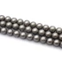 Kép 2/2 - Shell pearl (szürke) matt golyós szál, 8 mm, kb. 38 cm