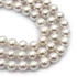Kép 1/2 - Shell pearl (fehér) golyós szál, 8 mm, kb. 39 cm