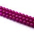 Kép 2/2 - Preciosa fényes pink 70026 üveggyöngy szál, 6 mm, kb. 47 cm