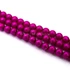 Kép 2/2 - Preciosa matt pink 70126 üveggyöngy szál, 6 mm, kb. 47 cm