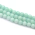 Kép 2/2 - Maláj Jáde (amazonit szín) festett golyós szál, 8 mm, kb. 38 cm