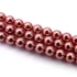 Kép 2/2 - Preciosa fényes rózsaszín 70097 üveggyöngy szál, 6 mm, kb. 47 cm