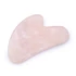 Kép 1/2 - Rózsakvarc arcmasszírozó, Gua Sha, kb. 80x50 mm