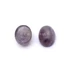 Kép 2/2 - Ametiszt cabochon kő, ovál, 6x8x3 mm, 2 db
