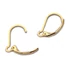 Kép 2/2 - Nemesacél biztonsági fülbevaló akasztó, arany színű (2 db)