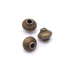 Kép 1/2 - Bali gyöngy köztes dísz (8), bronz szín, 5,4x6,3 mm, 10 db