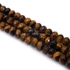 Kép 2/2 - Tigrisszem rondella szál, fazettált, 5x8 mm, kb. 38 cm