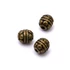 Kép 1/2 - Mintás golyó köztes dísz, bronz szín, 5-6 mm, 10 db