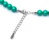 Kép 3/3 - Shell pearl nyaklánc, katkötő és fülbevaló garnitúra, zöld, 45 cm, 17 cm