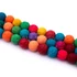 Kép 2/2 - Lávakő (multicolor) szintetikus golyós szál, 8 mm, kb. 39 cm