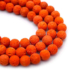 Kép 1/2 - Lávakő (narancs) szintetikus golyós szál, 8 mm, kb. 39 cm